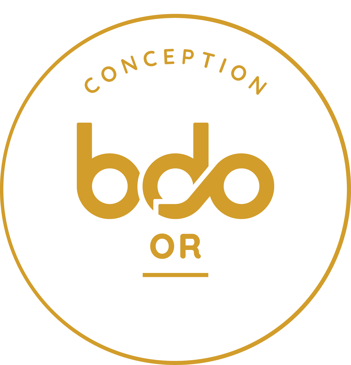 medaille bdo or conception